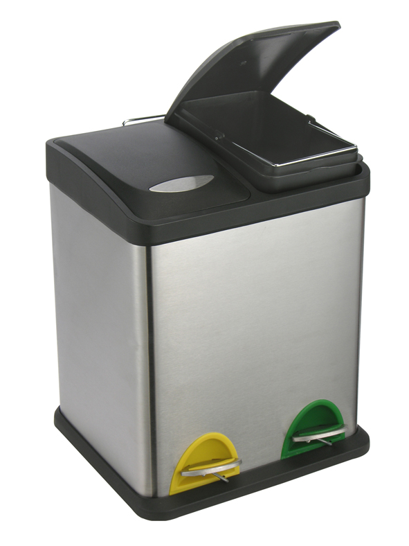 Mülleimer mit zwei Einsätzen zur idealen