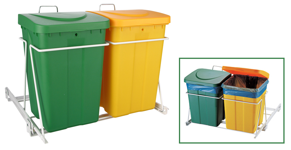 Abfalleimerschublade zum Ausziehen mit