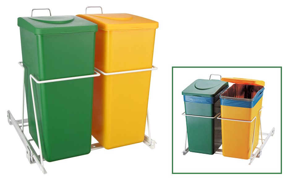 Abfalleimerschublade zum Ausziehen mit