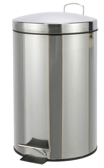 Treteimer 12 L, aus Edelstahl