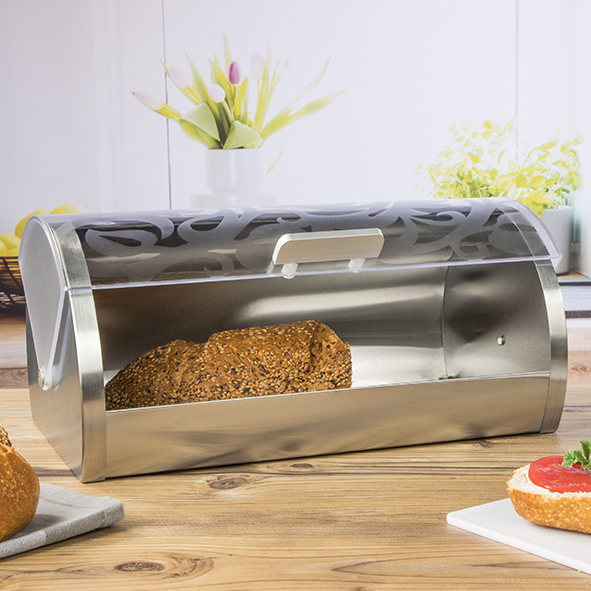 Brotkasten mit Blumenmotiv