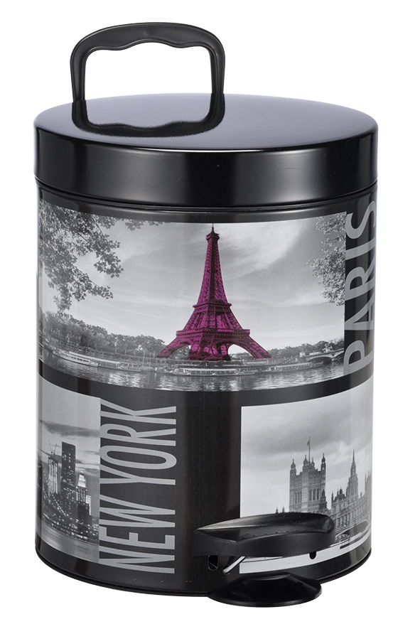 Treteimer 5 L "Städte-Motiv"