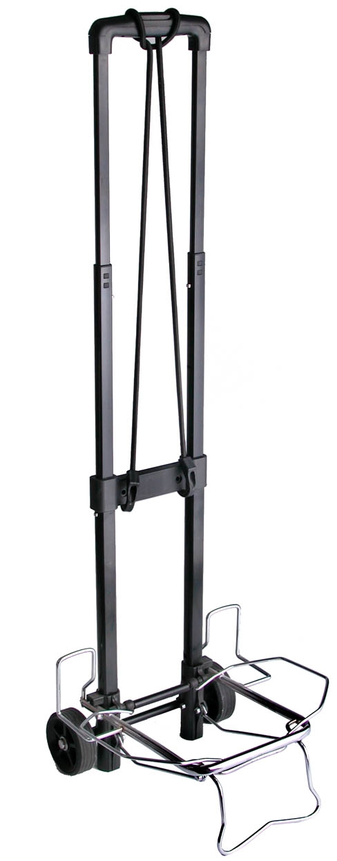 Gepäckroller aus Stahlrohr in schwarz