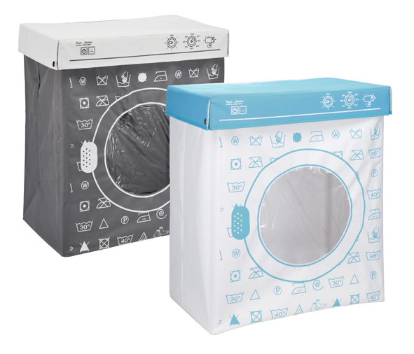 Wäschesammler in Waschmaschinenoptik