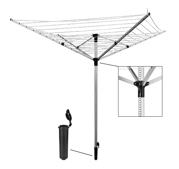 Wäschespinne aus Aluminium