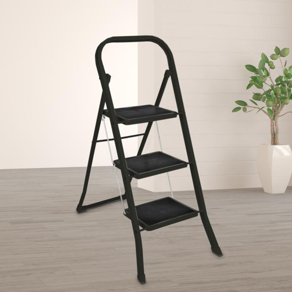 Klapptritt 3-stufig, schwarz