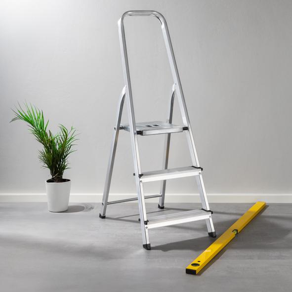 Haushaltsleiter 3-Stufig, aus Aluminium