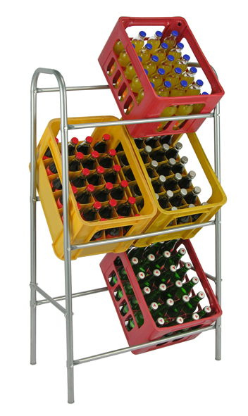 Flaschenkastenständer für bis zu 6 Kisten/