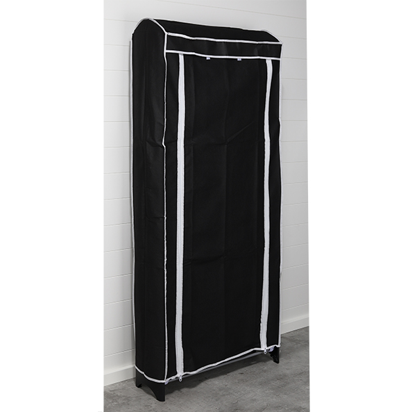 Stapelbares Schuhregal mit schwarzer Hülle