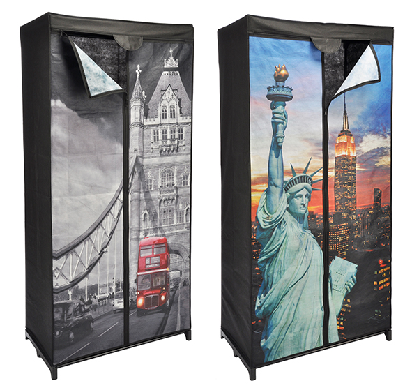 Kleiderschrank mit Aufdruck