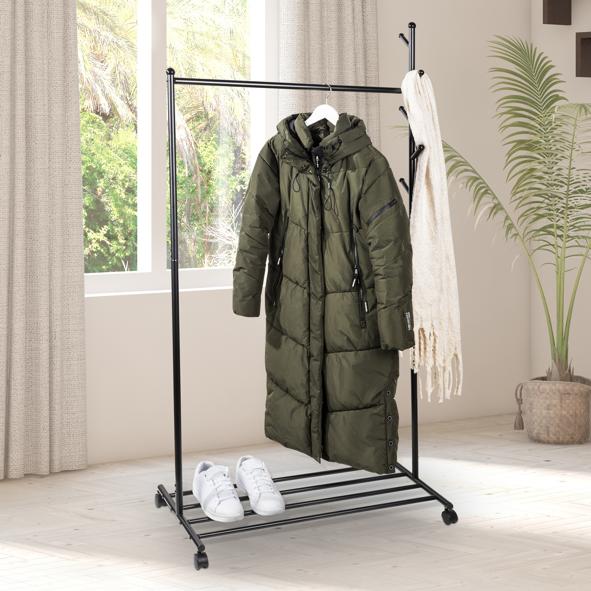 Garderobenständer mit 4 Rollen