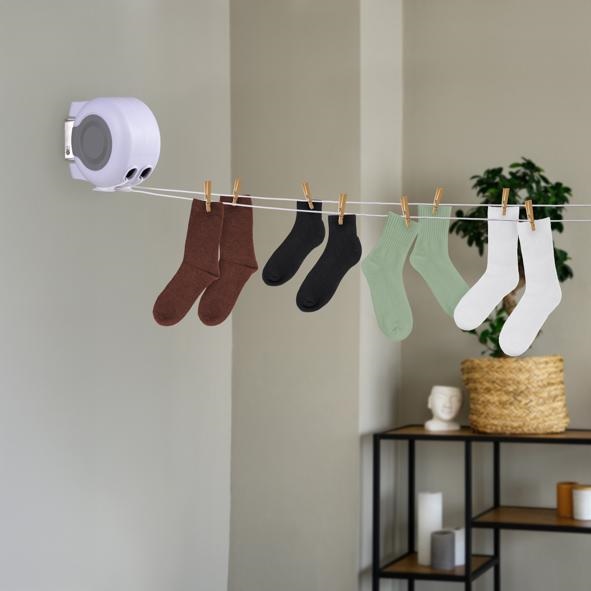 Wäscheleine, ausziehbar, Trommel