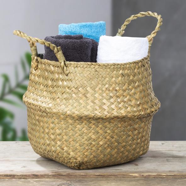 Dekokorb, Henkel, natur, 27cm