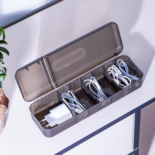 Kabelbox mit 7 Fächern