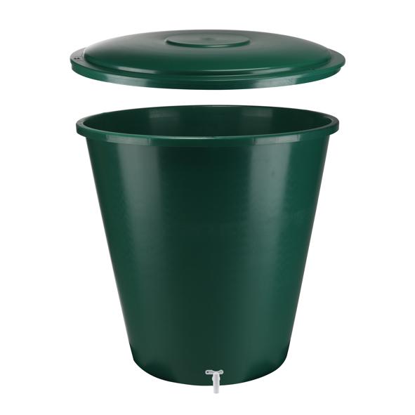 Regentonne m.Deckel + Ablaufhahn *Palettenabgabe*