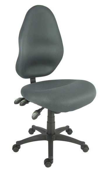 Bürostuhl mit grauem Bezug