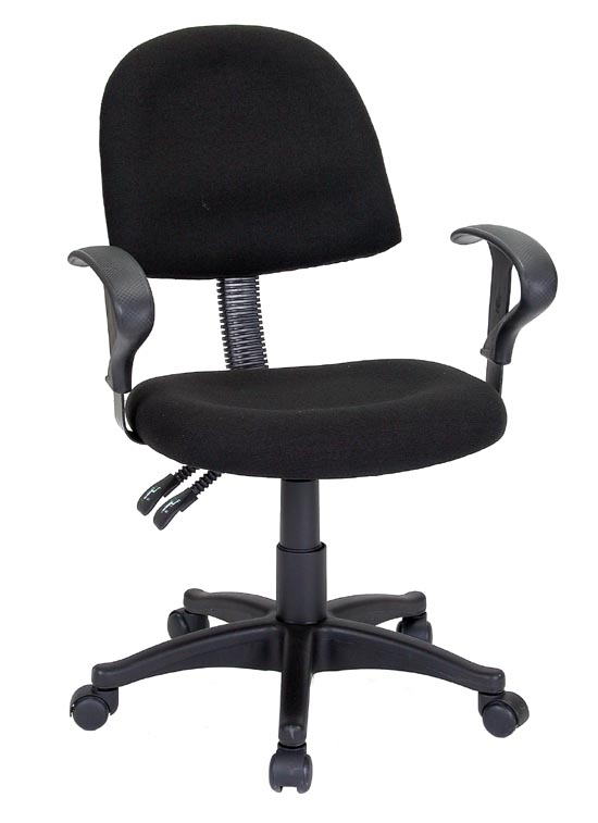 Bürostuhl mit schwarzem Bezug