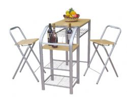 Küchenbartisch mit 2 Hockern