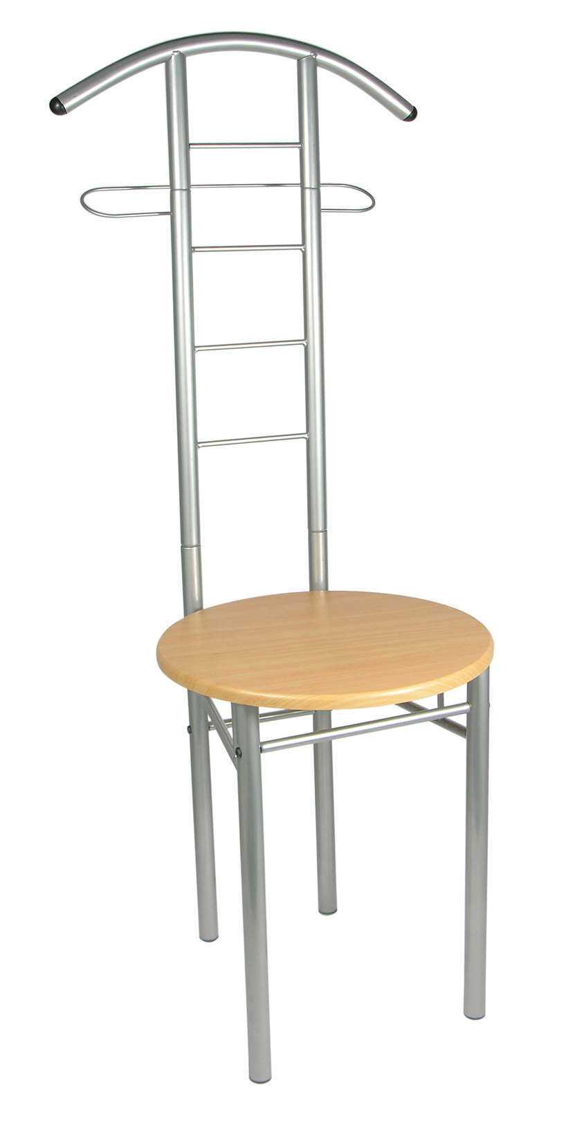 Herrendiener aus Stahlrohr, mit MDF