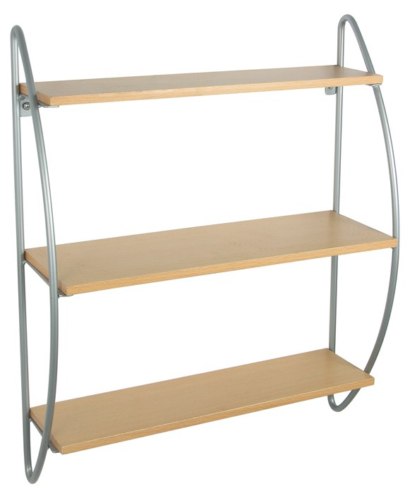 Wandregal  mit 3 MDF-Holz Böden