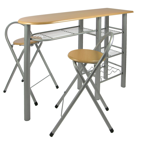 Küchenbartisch mit 2 Stühlen