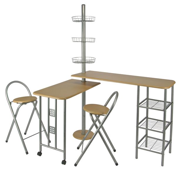 Küchenbartisch mit 2 Stühlen