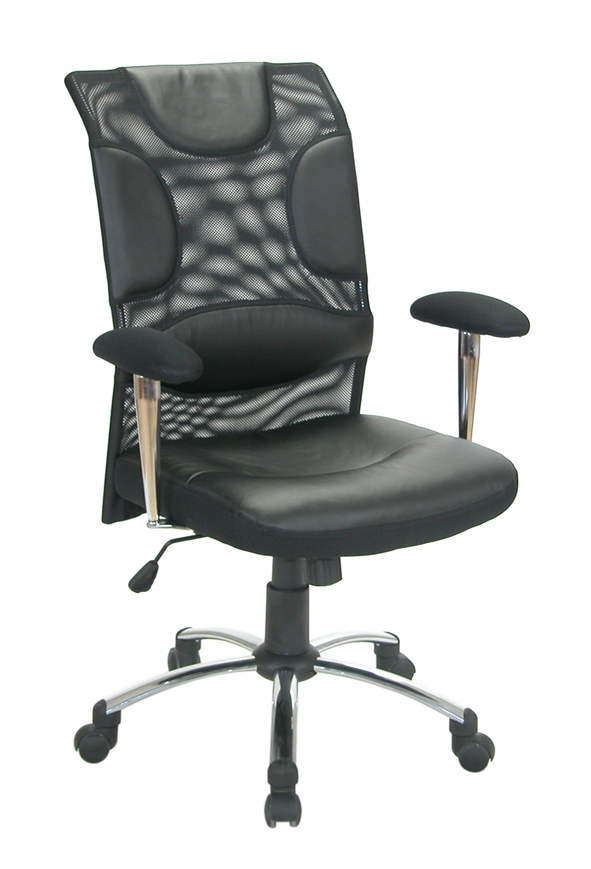 Chefsessel mit Netzoptik, schwarz