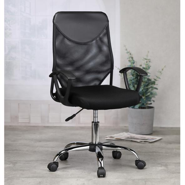 Chefsessel mit Netzoptik, schwarz