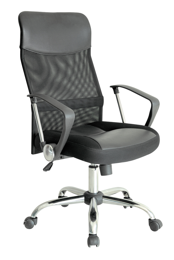 Chefsessel mit Netzoptik, schwarz,