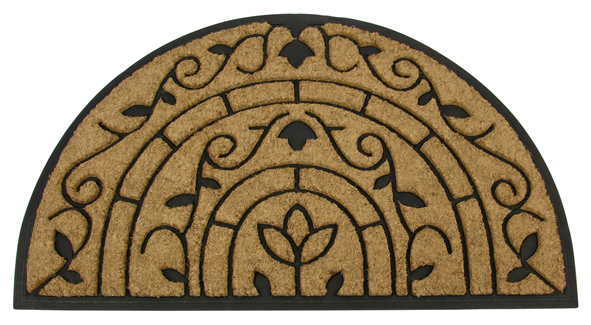 Fußmatte XXL, halbrunde Form