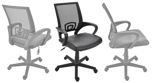 Bürodrehstuhl aus Kunstleder