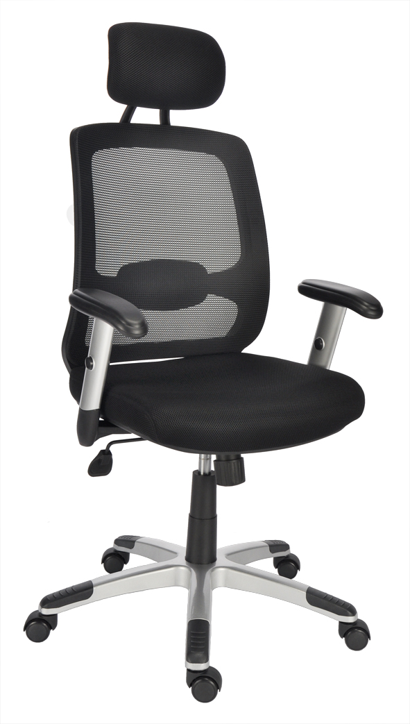 Chefsessel mit Netzoptik, schwarz