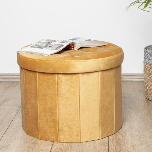 Sitzhocker mit Aufbewahrungsfunktion