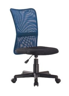 Bürostuhl mit besonders niedriger Sitzhöhe, blau