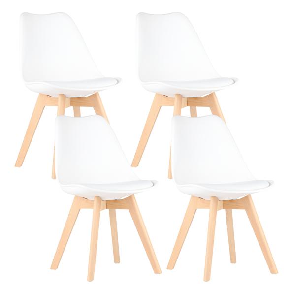 Stuhl Jørgensen weiß, 4er SET