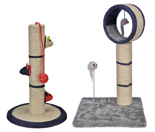 Kratzsäule in verschiedenen Designs