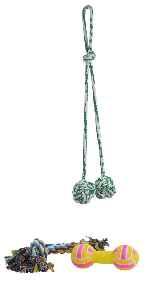 Spielzeugset für Hunde,3 tlg.