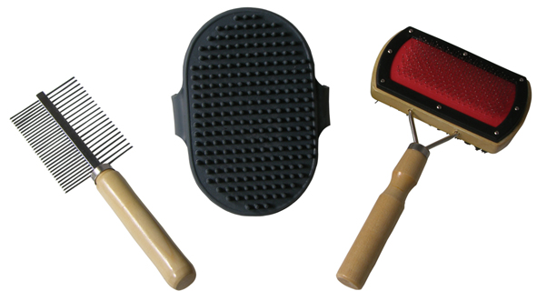 Tierbürsten-Set 3tlg.