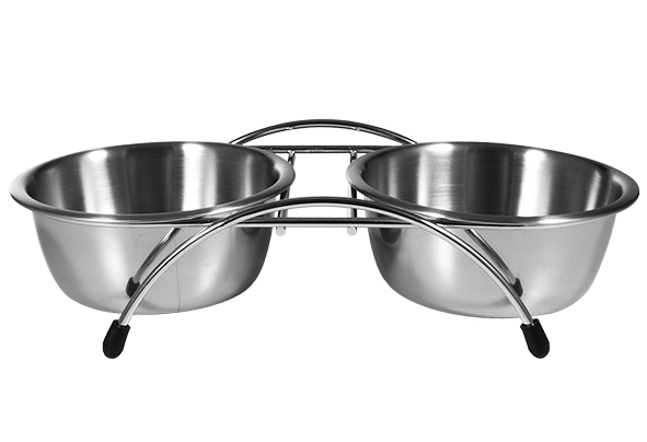 Fressnapf mit 2 Futternäpfen