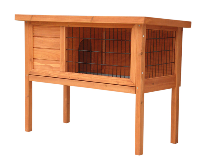 Kaninchenstall aus Holz