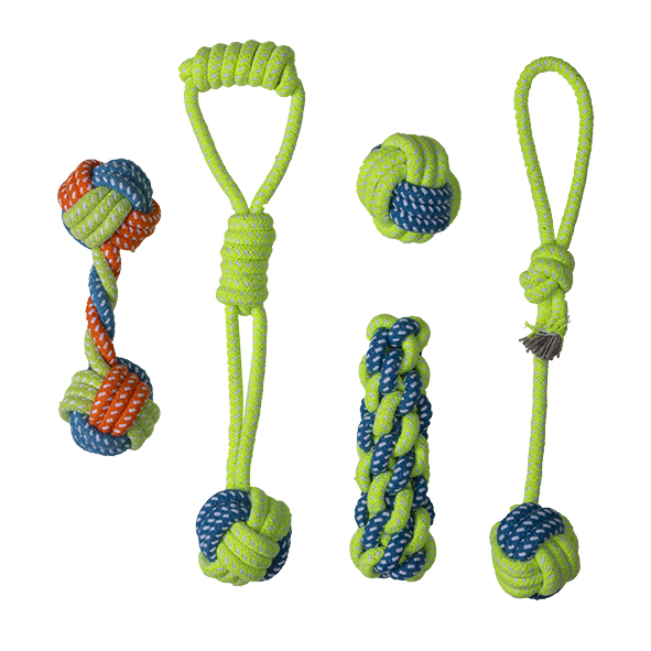 Haustierspielzeug, Seil, 5tlg.