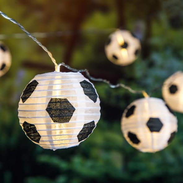 LED Solar-Lichterkette "Fußball"