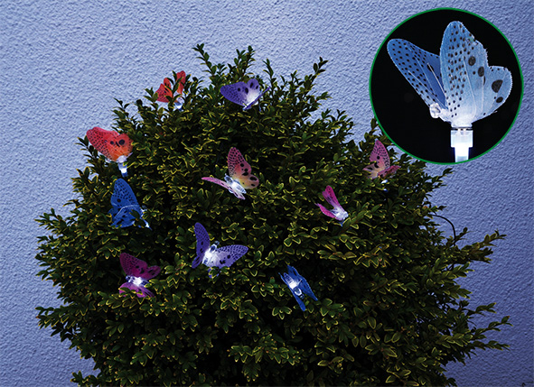 LED Solar Lichterkette "Schmetterling"