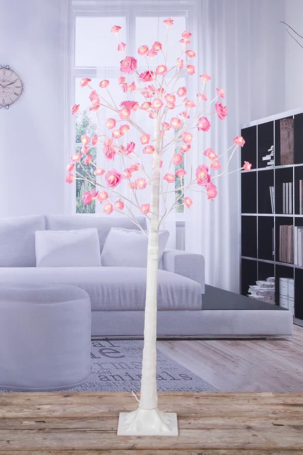 LED Rosenblütenbaum - 150cm Rose