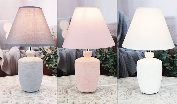 Tischlampe, farblich sortiert