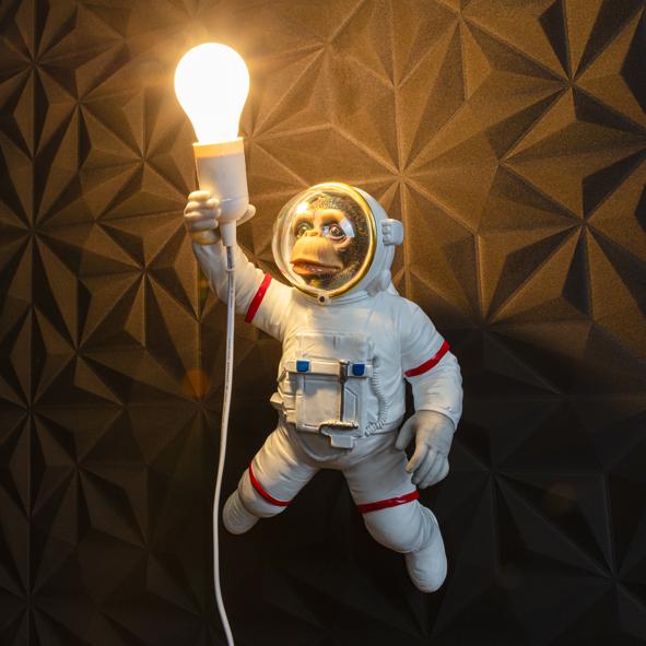 Orang-Utan Lampe, weiß