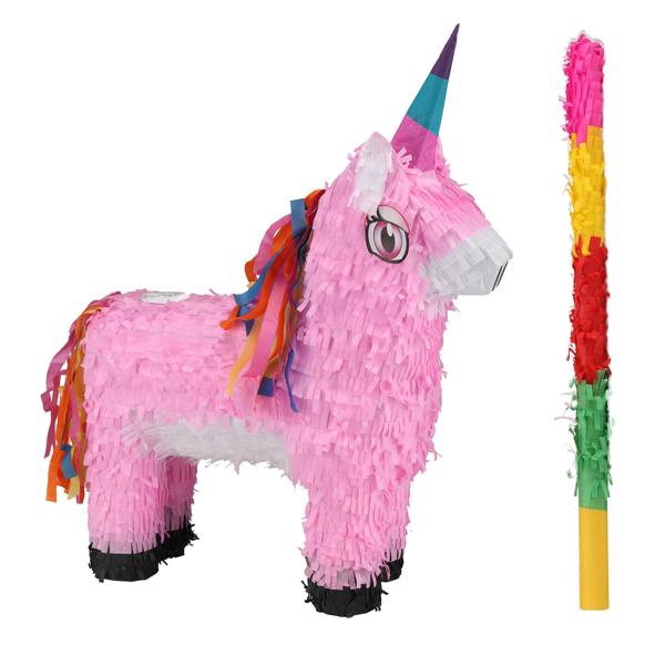 Piñata "Einhorn" inkl. Schläger