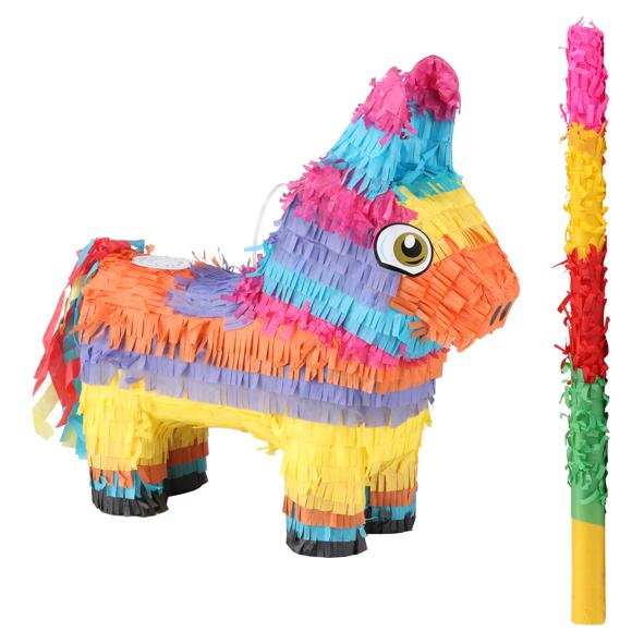 Piñata "Esel" inkl. Schläger