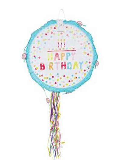 Piñata "Happy Birthday" inkl. Schläger