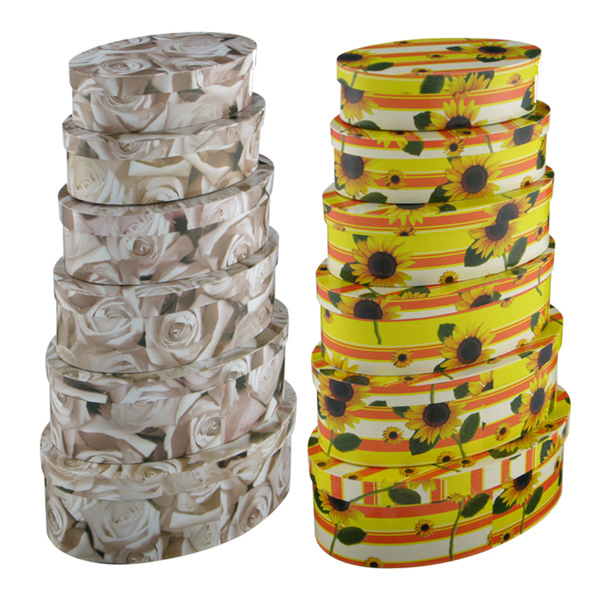 Geschenkboxen 6 tlg. - oval